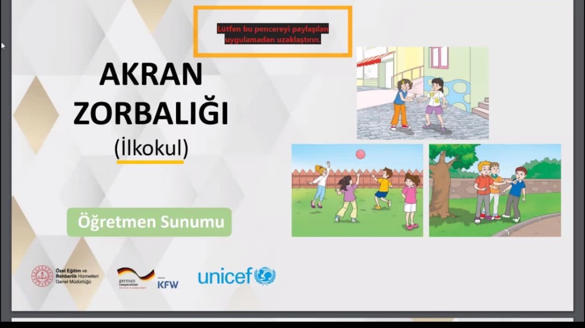 Akran Zorbalığı Öğretmen Sunumu